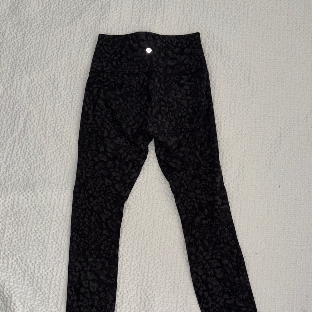 Lululemon Black Leopard Print Leggings